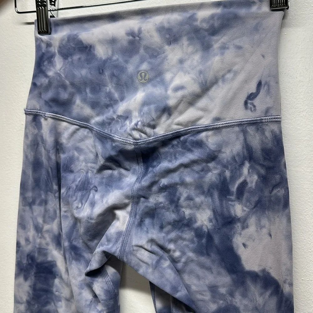 Lululemon Align High Rise Legging Nulu Active Pants Purple Diamond Tie Dye 28” 4 - Picture 8 of 9